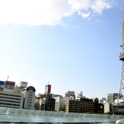 オアシス21から眺めた名古屋のテレビ塔